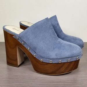 Jessica Simpson Dalila Platform Clog, Ash Blue, Womens Size 8 M / 38.5